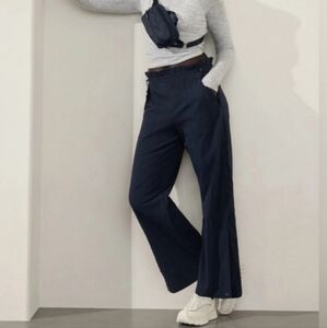 Athleta Trekkie Parachute Pants, Navy, 10